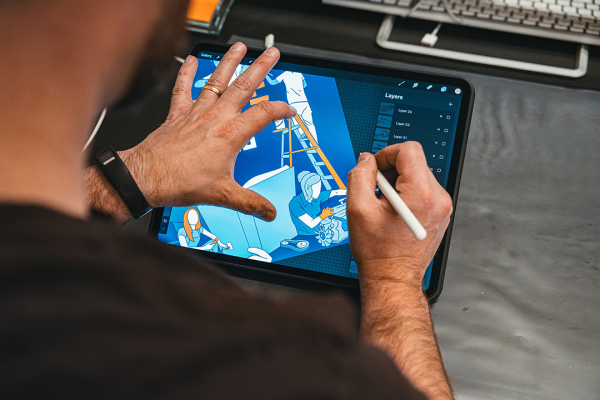 Skitsering af kunst på bestilling