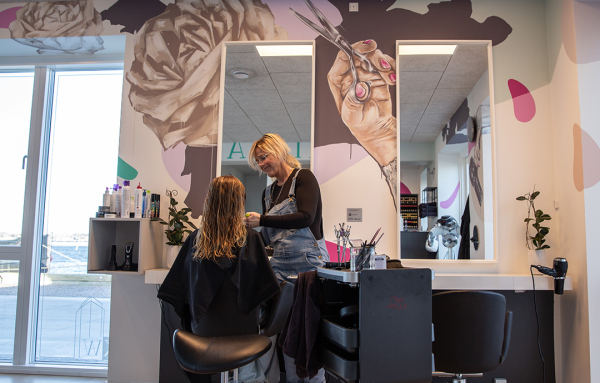 Vægmaleri som butiksdekoration