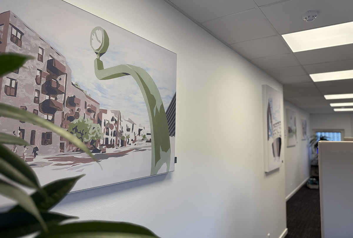 Akustik kunst til væg