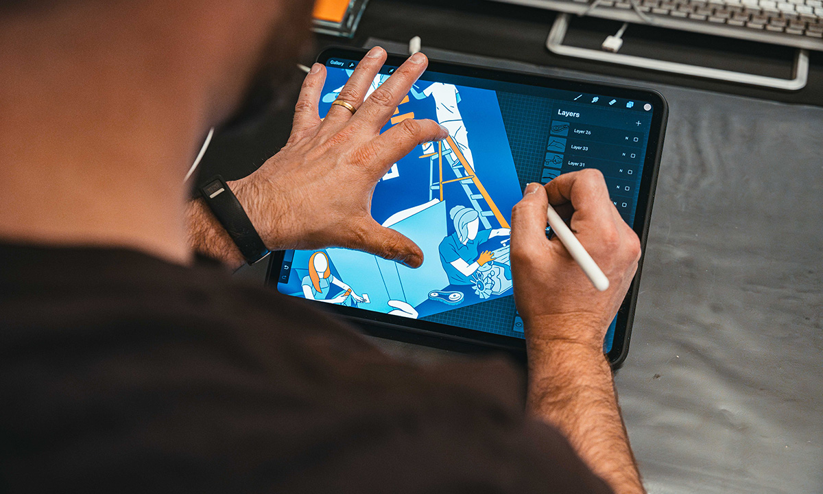 Skitsering af kunst på bestilling