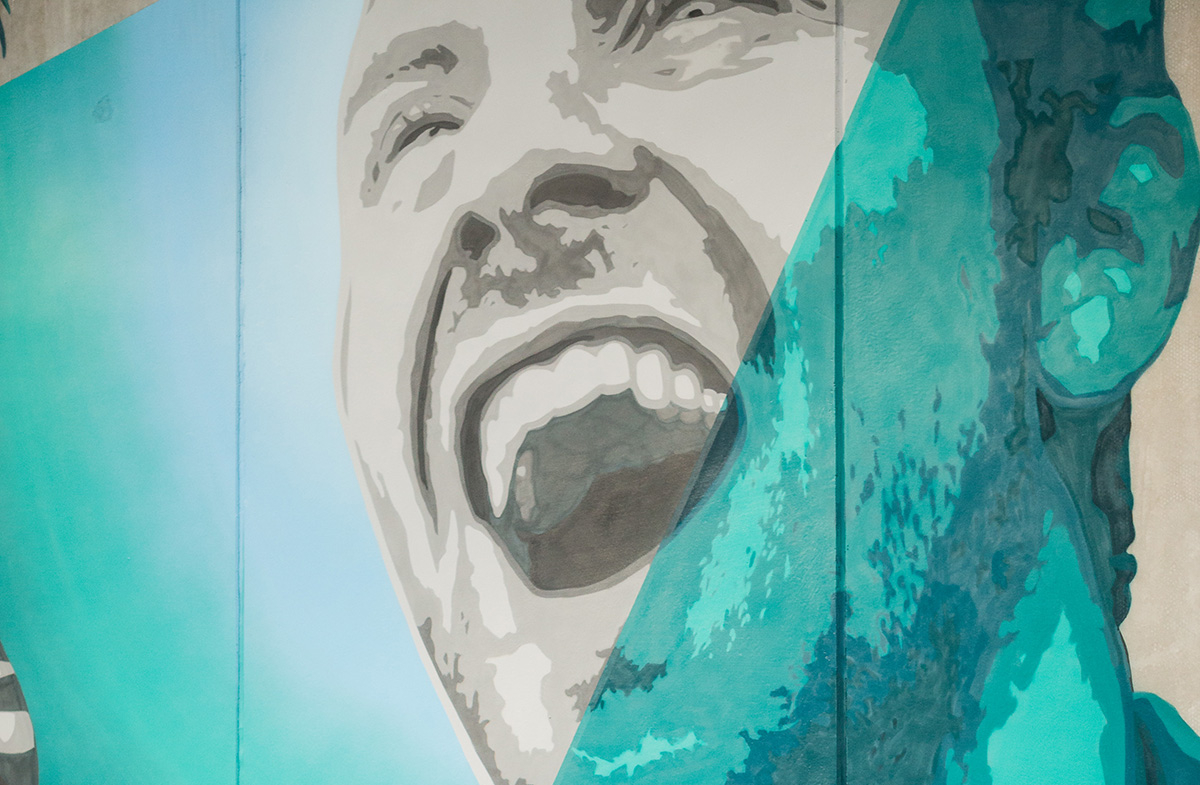 Skabelse af kunst til væggen