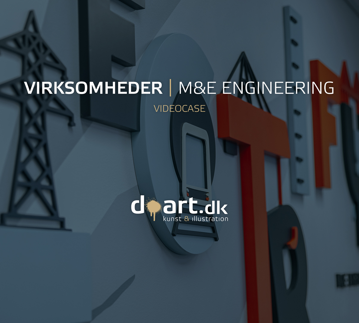 Vægdekoration til mødelokale