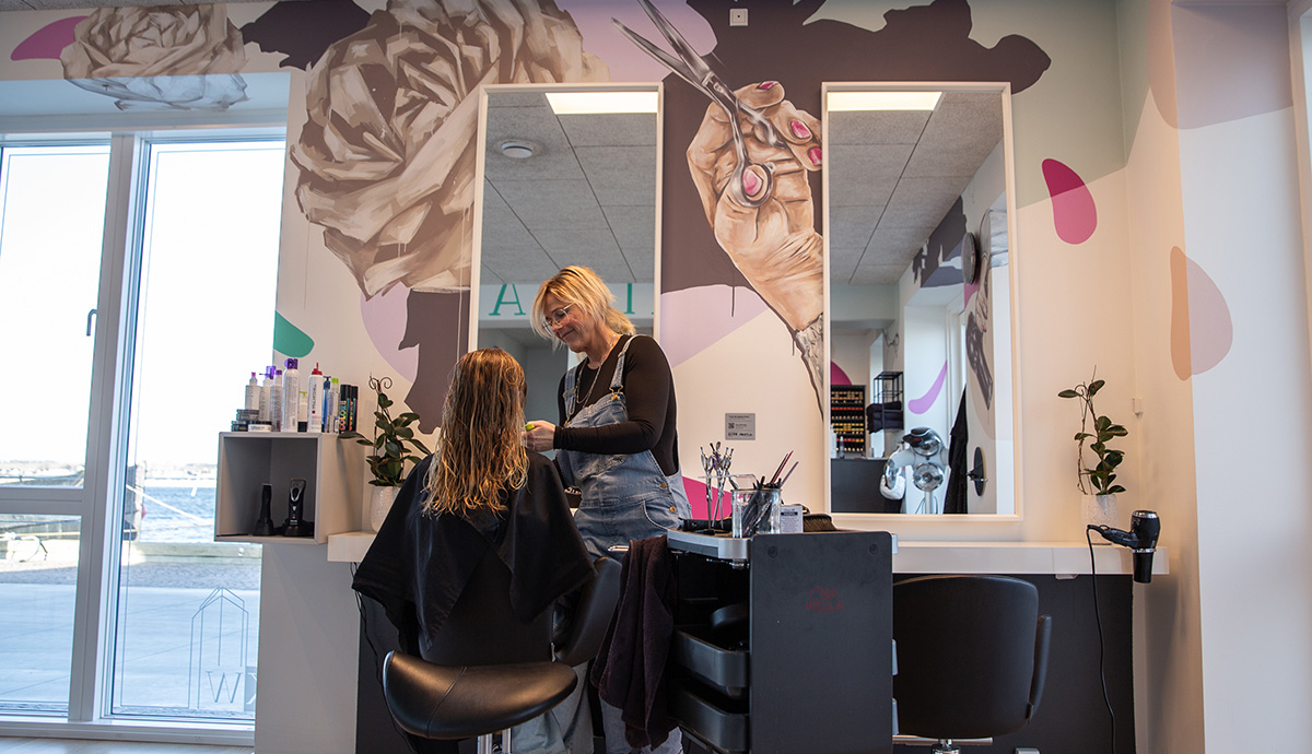 Vægmaleri som butiksdekoration