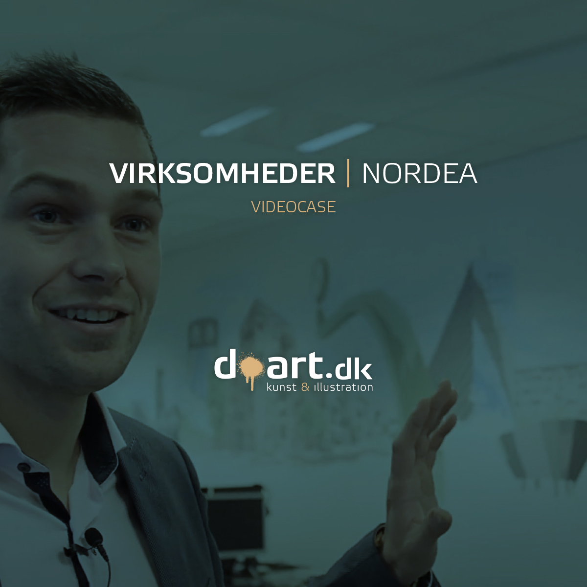 Vægmaleri til kontor